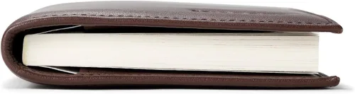 Vista 6 de HISCOW Funda minimalista para chequera, cuero de grano completo
