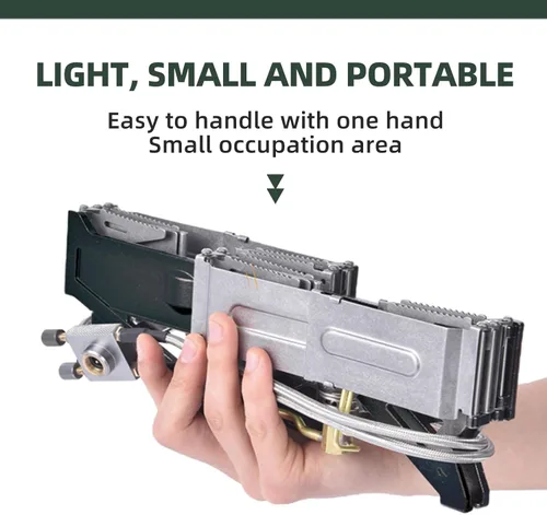 Vista 3 de BRS -32 Estufa de camping plegable portátil expandible doble estufa - Fácil de operar, utensilios de cocina de camping con encendedor electrónico