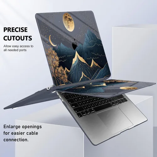 Vista 190 de May Chen Funda compatible con MacBook Air de 13 pulgadas 2022 2021, versión 2020-2018 Modelo: M1 A2337 A2179 A1932, carcasa rígida de plástico