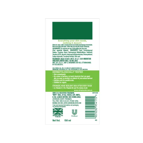 Vista 9 de Gel limpiador facial Simple Kind to Skin refrescante, 150 ml (5 onzas)