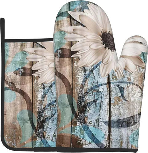 Vista 9 de Paquete de 2 soportes para macetas rústicas de margaritas con bucles para colgar, juego de agarraderas para decoración de concurso, encimera