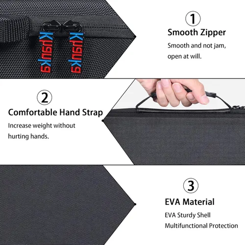 Vista 2 de khanka Estuche de transporte duro de repuesto para altavoces Bluetooth Anker Soundcore Motion X600, altavoz inalámbrico de sonido de 50 W, solo funda