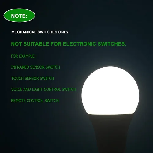 Vista 7 de Bombillas con sensor de movimiento de radar, 5000 K luz diurna A21 E26 base 15 W (equivalente a 100 W) 1500 lúmenes, bombillas de movimiento al aire