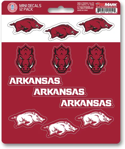 Vista 4 de FANMATS NCAA - Mini calcomanías unisex para adolescentes de la NCAA, paquete de 12
