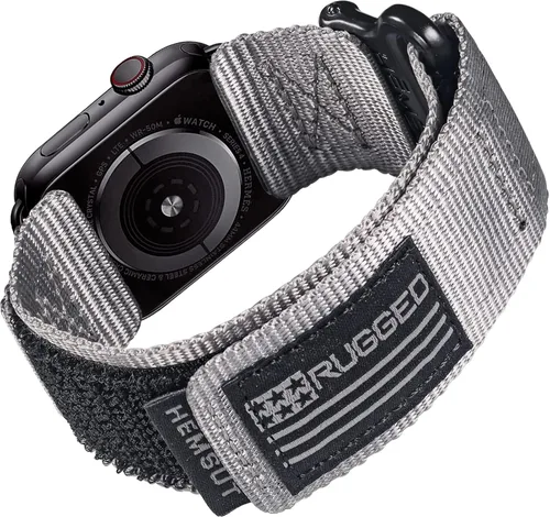 Vista 15 de Hemsut Compatible con Correa de Apple Watch, Correa Deportiva de Nylon Super Resistente con Diseño de Bucle Tejido para iWatch