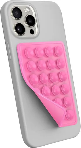 Vista 23 de Soporte de teléfono StickyGrippy con ventosa, accesorio adhesivo de silicona para teléfono para iPhone y Android, juguete antiestrés de espejo