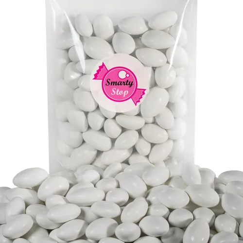 Vista 2 de Smarty Stop Jordan Almonds Candy - Almendras recubiertas de caramelo pastel, aperitivo comestible de confitería