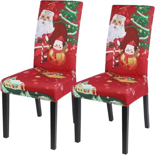 Vista 62 de SearchI - Juego de 2 fundas protectoras para sillas Parson de comedor, de elastano, súper ajuste, elástico, extraíble y lavable, para cocina