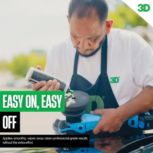 Vista 3 de 3D GLW Series - Cera de cerámica con infusión de SiO2 para el máximo brillo, protección hidrofóbica y fácil aplicación, brillo ultra suave