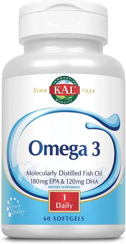 KAL 180/120 1000 mg Omega 3 pescado, 60 unidades