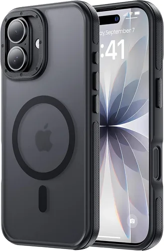 Vista 105 de Tigowos Funda Magnética para iPhone Air Compatible con MagSafe Resistente a Caídas de 16 Pies Cubierta Trasera con Sensación de Piel Mate a Prueba