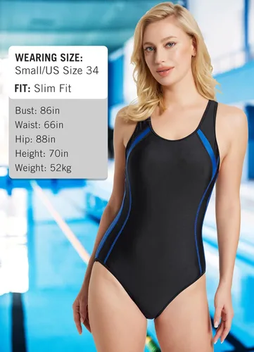 Vista 6 de BALEAF Traje de baño deportivo de una pieza con espalda cruzada para mujer