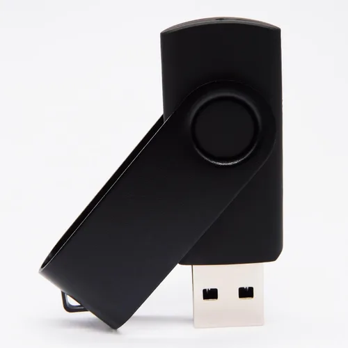 Vista 5 de Mini unidad flash USB de capacidad con 1 OTG (Micro USB) y 1 adaptador tipo C (USB-C) para teléfono móvil (negro 256 MB)