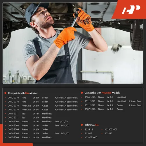 Vista 2 de A-Premium Cárter de aceite de transmisión con tapón de drenaje compatible con Hyundai Elantra 2007-2012, Kia Soul 2010-2011, Spectra 2004-2009