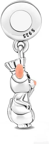 Vista 4 de Colgante de plata de ley 925, joyería para niña, regalos para mujer, pulsera y collar