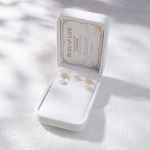 Vista 5 de 925 Sterling Silver Freshwater Real Pearl Drop Dangle Earrings Quality Pearl Hoop Earrings for Women