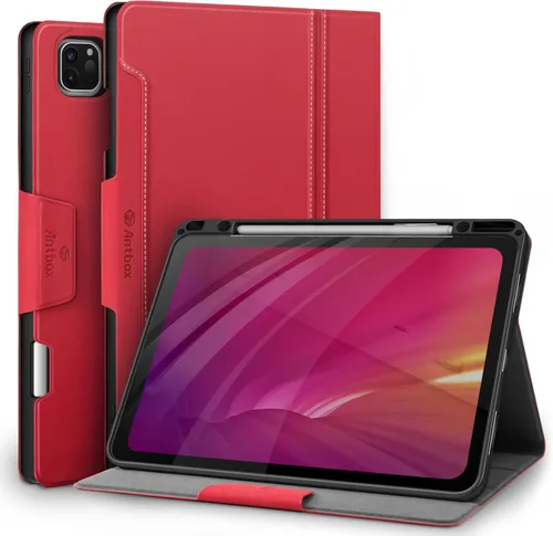 Vista 9 de Funda Antbox para iPad Pro de 12.9'' 6ª generación (2022) 5ª/4ª/3ª generación (2021/2020/2018), funda inteligente de cuero sintético con soporte