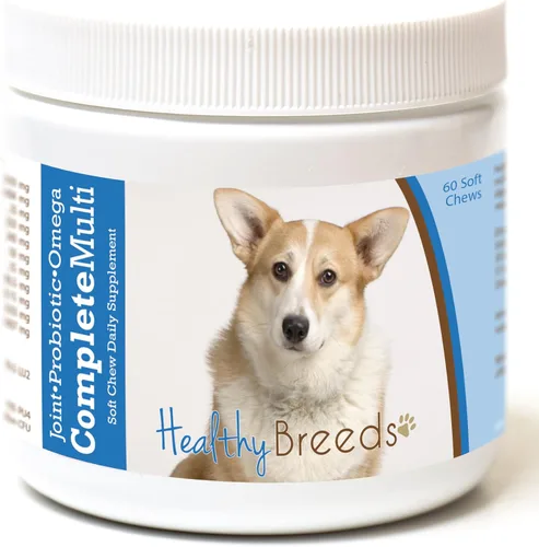 Vista 261 de Healthy Breeds Cavalier King Charles Spaniel - Multivitamínico todo en uno, completo con probióticos, glucosamina, condroitina y omegas, 60