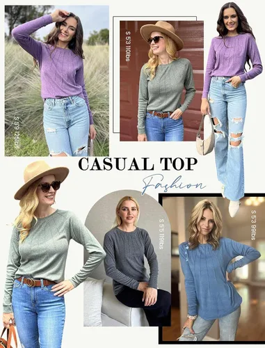 Vista 7 de Zeagoo Blusas de otoño para mujer, camisas de manga larga, blusas casuales de algodón, blusas plisadas elegantes 2025