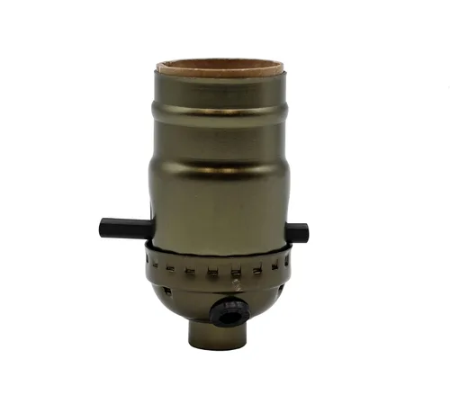 Vista 3 de Creative Hobbies® ML93HA Antique Brass Finish Make-A-Lamp Kit with All Parts Needed and Instructions for DIY Lamp Design or Repair