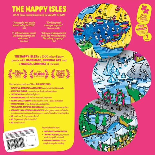 Vista 2 de The Happy Isles • Rompecabezas de 1000 piezas de The Magic Puzzle Company • Serie Uno