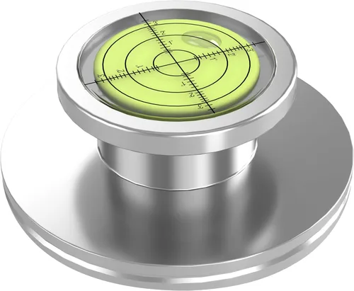 Vista 8 de Estabilizador de peso de récord de 10.5 onzas, nivel de placa giratoria de 60 Hz, medida de velocidad, escala estroboscópica, disco de registro