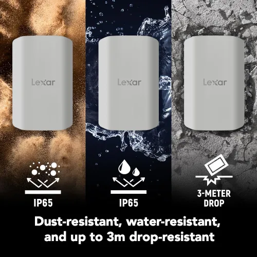 Vista 6 de Lexar SSD externo magnético ES5 de 2 TB, hasta 2000 MB/s, compatible con MagSafe, teléfonos inteligentes USB-C, iPhone 15/16 o superior, PC, Mac