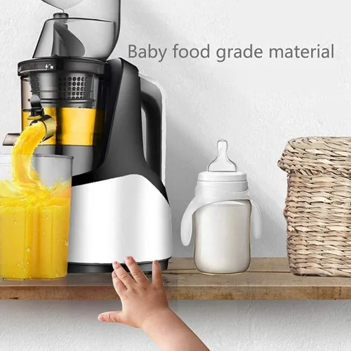 Vista 7 de XUERUIGANG Slow Masticating Juicer Extractor315 Inches Wide Chute Cold Press Juicer for Easy JuiceHigh Juice Yield for Fruit and Vegetable white