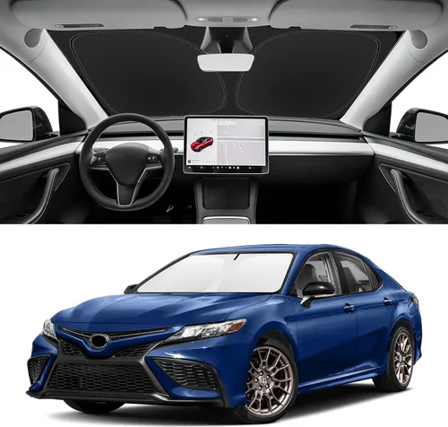 Vista 109 de Parasol plegable para parabrisas visor solar para ventana frontal accesorios de automóvil