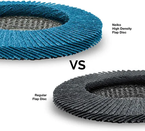 Vista 6 de NEIKO 11255A - Paquete de 10 discos de láminas de circonia jumbo 4-1/2 para amoladora angular, rueda de láminas de grano 40, rueda de rectificado