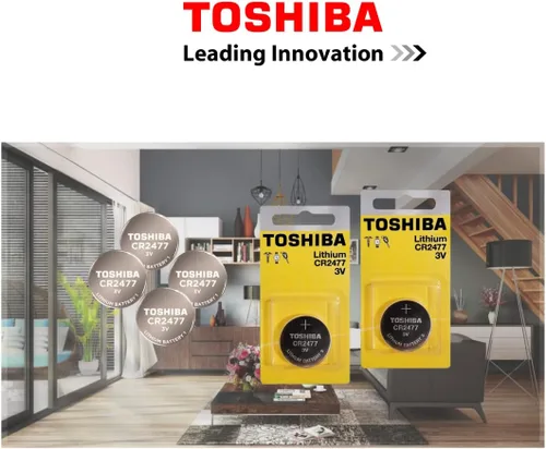 Vista 2 de Toshiba CR2477 - Pila de moneda de litio de 3 voltios (1 batería)