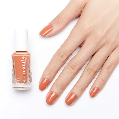Vista 7 de Essie Expressie - Esmalte de uñas de secado rápido Peachy Beige, vegano, para escritorio, 0.33 fl oz
