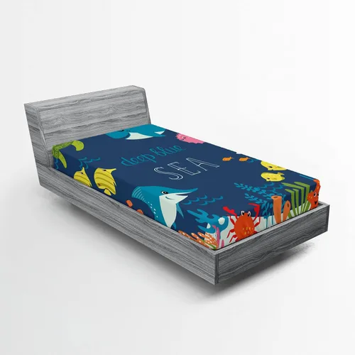 Vista 58 de Ambesonne Sábana bajera africana, estampado abstracto de líneas únicas, funda de cama con bolsillo profundo elástico para mayor comodidad