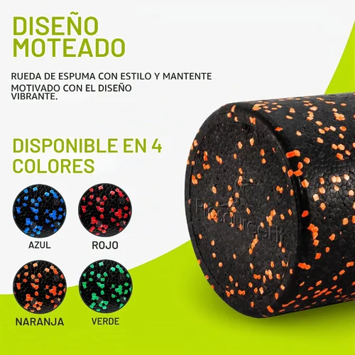 Vista 5 de ProsourceFit Rodillos de espuma de alta densidad de 12 pulgadas de largo, herramienta de masaje atlético firme para cuerpo completo para Negro