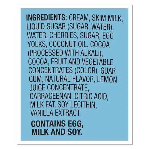 Vista 3 de Ben & Jerry's Cherry Garcia Helado Pinta Sin OGM 16 oz