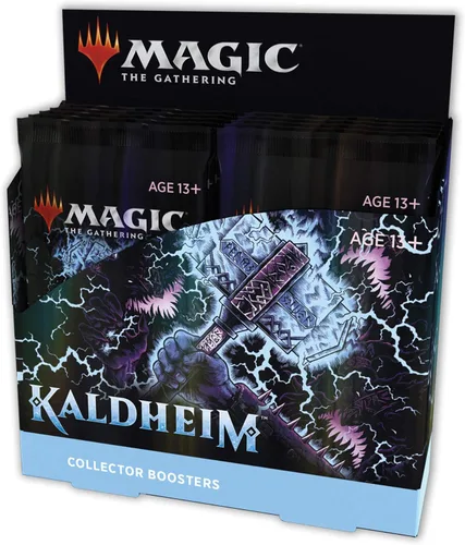 Magic: The Gathering Kaldheim - Caja de refuerzo para coleccionista, 12 paquetes (180 cartas mágicas)