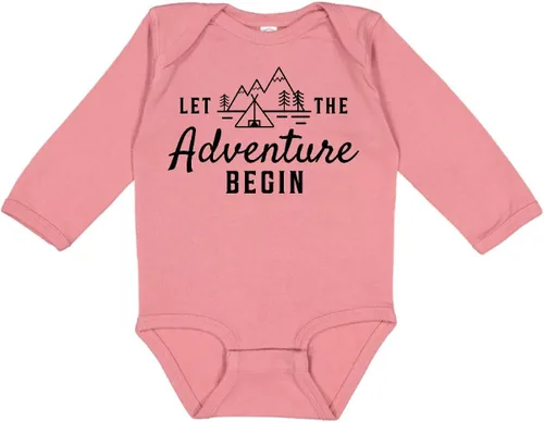 Vista 8 de inktastic Deja que la aventura comience con la tienda de campaña y la enredadera de manga larga