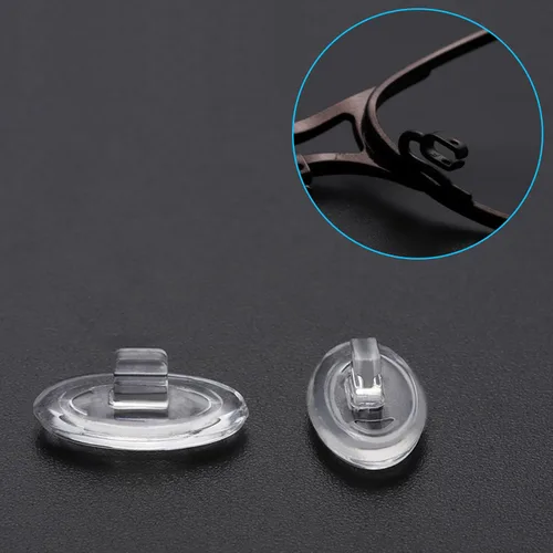 Vista 3 de 10 pares de piezas de nariz de goma de silicona de repuesto compatibles con Oakley Crosshair 2.0WireTapWhiskerplaca