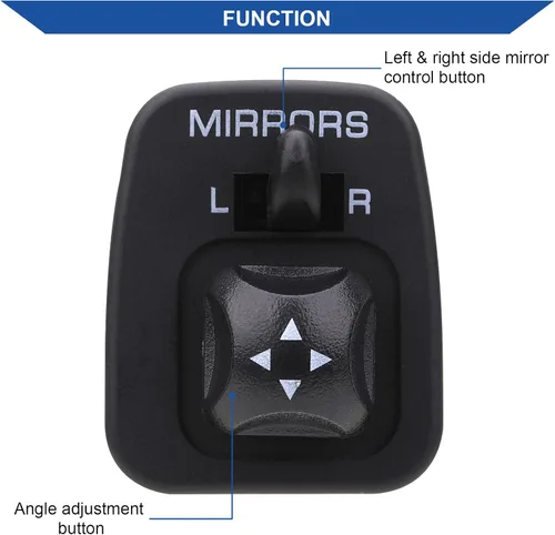 Vista 5 de Obaee Botón de interruptor de control de espejo compatible con Ford F150 F250 F350 Excursion Expedition Escort Thunderbird Windstar Lobo reemplaza