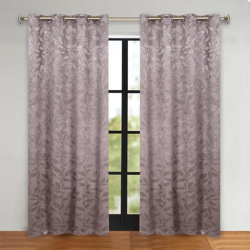 Vista 43 de Superior Cortinas opacas, oscurecimiento de la habitación para dormitorio, bloqueo solar, térmicas, cortinas bohemias modernas, colección de hojas
