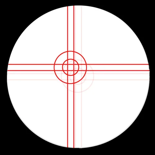 Vista 6 de Astromania Ocular iluminado de lujo de 0.354 in en cruz - para astrofotos perfectamente guiadas Adjustable Double Crosshairs,Particularly Suitable