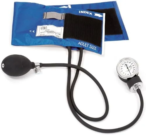 Vista 2 de Prestige Medical Esfigmomanómetro aneroide premium con estuche de transporte (Royal)