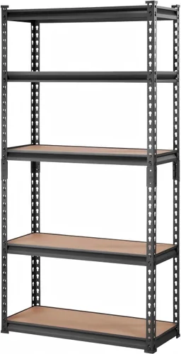 GarveeTech Estantería de garaje resistente, 30 pulgadas de largo x 12 pulgadas de profundidad x 60 pulgadas de alto, estantes de almacenamiento Negro