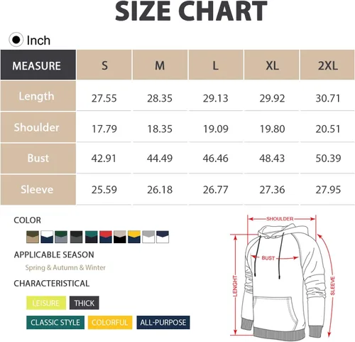 Vista 5 de Niceif Sudadera con capucha de forro polar de peso medio para hombre, casual, bloque de color, con bolsillos