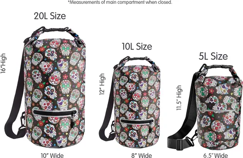 Vista 27 de Skog Å Kust DrySak - Bolsa impermeable con tapa enrollable para viajes y al aire libre - tamaños de 5, 10 y 20 litros