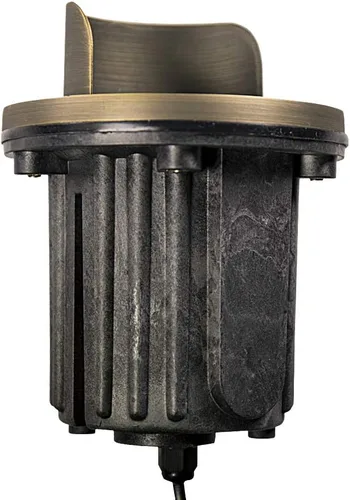 Vista 5 de Luz de pozo de latón de 12 V (parte superior blindada) con bombilla LED MR16 de 5W 2700K