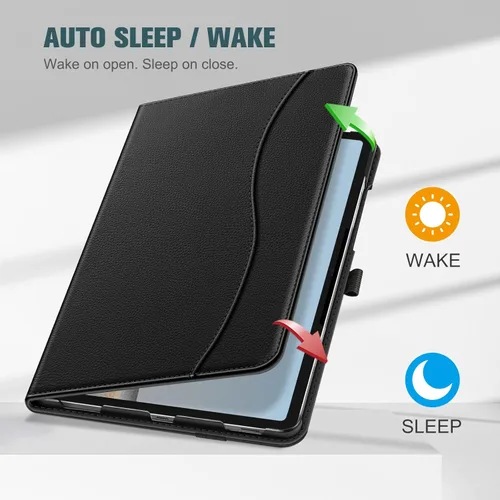 Vista 4 de Funda Fintie para Samsung Galaxy Tab S10 Lite/S10 FE/S9 FE 5G 10.9 pulgadas/Tab S9 11 pulgadas con soporte para S Pen, cubierta protectora