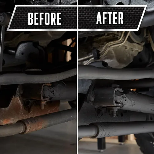 Vista 6 de Rust-Oleum 344713 Aerosol automotriz 2 en 1 para reforma y sellado de óxido, 12 onzas, negro plano