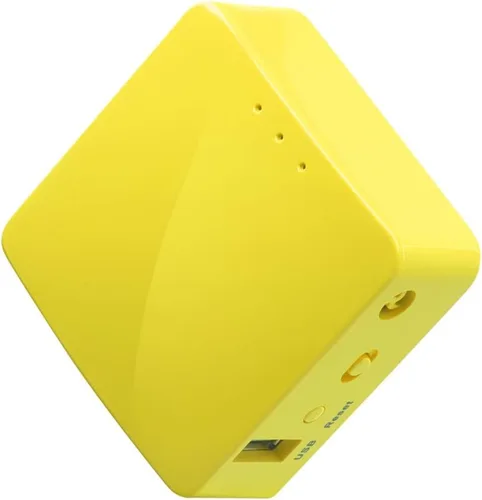 GL.iNet GL-MT300N-V2 (Mango) Portable Mini Travel Wireless Pocket VPN WiFi Router - 2X Ethernet Ports | USB 2.0 | OpenWrt | OpenVPN/Wireguard for