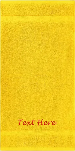 Vista 116 de Juego de Toallas Personalizadas con Texto Bordado - Paquete de 2 Sábanas de Baño de Algodón Turco Altamente Absorbentes y Súper Suaves para Spa